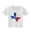 State of Texas Flag Design - Distressed Toddler T-Shirt-Toddler T-Shirt-TooLoud-White-2T-Davson Sales