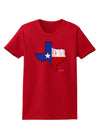 State of Texas Flag Design - Distressed Womens Dark T-Shirt-Womens T-Shirt-TooLoud-Red-X-Small-Davson Sales