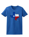 State of Texas Flag Design - Distressed Womens Dark T-Shirt-Womens T-Shirt-TooLoud-Royal-Blue-X-Small-Davson Sales