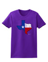 State of Texas Flag Design - Distressed Womens Dark T-Shirt-Womens T-Shirt-TooLoud-Purple-X-Small-Davson Sales