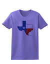 State of Texas Flag Design - Distressed Womens T-Shirt-Womens T-Shirt-TooLoud-Violet-X-Small-Davson Sales