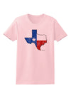 State of Texas Flag Design - Distressed Womens T-Shirt-Womens T-Shirt-TooLoud-PalePink-X-Small-Davson Sales