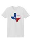 State of Texas Flag Design - Distressed Womens T-Shirt-Womens T-Shirt-TooLoud-White-X-Small-Davson Sales