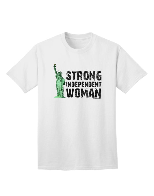 Statue of Liberty: Empowering Strong Woman Graphic Adult T-Shirt-Mens T-shirts-TooLoud-White-Small-Davson Sales