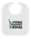 Statue of Liberty Strong Woman Baby Bib