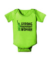 Statue of Liberty Strong Woman Baby Romper Bodysuit-Baby Romper-TooLoud-Lime-06-Months-Davson Sales