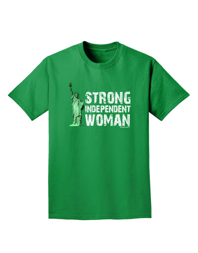 Statue of Liberty Strong Woman Dark Adult Dark T-Shirt-Mens T-Shirt-TooLoud-Kelly-Green-Small-Davson Sales