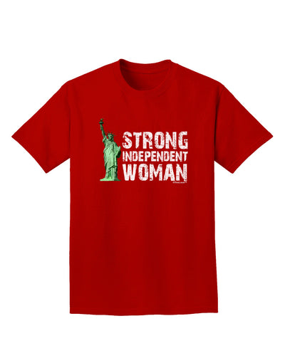 Statue of Liberty Strong Woman Dark Adult Dark T-Shirt-Mens T-Shirt-TooLoud-Red-Small-Davson Sales