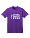 Statue of Liberty Strong Woman Dark Adult Dark T-Shirt-Mens T-Shirt-TooLoud-Purple-Small-Davson Sales