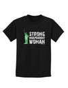 Statue of Liberty Strong Woman Dark Childrens Dark T-Shirt-Childrens T-Shirt-TooLoud-Black-X-Small-Davson Sales