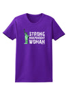 Statue of Liberty Strong Woman Dark Womens Dark T-Shirt-TooLoud-Purple-X-Small-Davson Sales