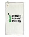 Statue of Liberty Strong Woman Micro Terry Gromet Golf Towel 16 x 25 inch by TooLoud-Golf Towel-TooLoud-White-Davson Sales