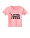 Statue of Liberty Strong Woman Toddler T-Shirt-Toddler T-Shirt-TooLoud-Candy-Pink-2T-Davson Sales