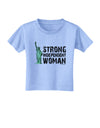 Statue of Liberty Strong Woman Toddler T-Shirt-Toddler T-Shirt-TooLoud-Aquatic-Blue-2T-Davson Sales