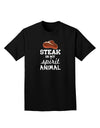 Steak Is My Spirit Animal Adult Dark T-Shirt-Mens T-Shirt-TooLoud-Black-Small-Davson Sales