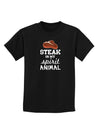 Steak Is My Spirit Animal Childrens Dark T-Shirt-Childrens T-Shirt-TooLoud-Black-X-Small-Davson Sales