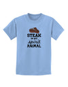 Steak Is My Spirit Animal Childrens T-Shirt-Childrens T-Shirt-TooLoud-Light-Blue-X-Small-Davson Sales