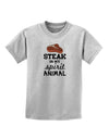 Steak Is My Spirit Animal Childrens T-Shirt-Childrens T-Shirt-TooLoud-AshGray-X-Small-Davson Sales