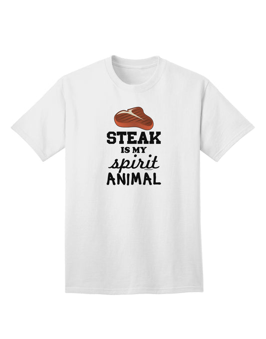 Steak Is My Spirit Animal - Premium Adult T-Shirt for Steak Lovers-Mens T-shirts-TooLoud-White-Small-Davson Sales