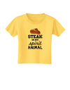 Steak Is My Spirit Animal Toddler T-Shirt-Toddler T-Shirt-TooLoud-Yellow-2T-Davson Sales