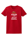 Steak Is My Spirit Animal Womens Dark T-Shirt-TooLoud-Red-X-Small-Davson Sales