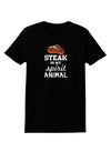 Steak Is My Spirit Animal Womens Dark T-Shirt-TooLoud-Black-X-Small-Davson Sales