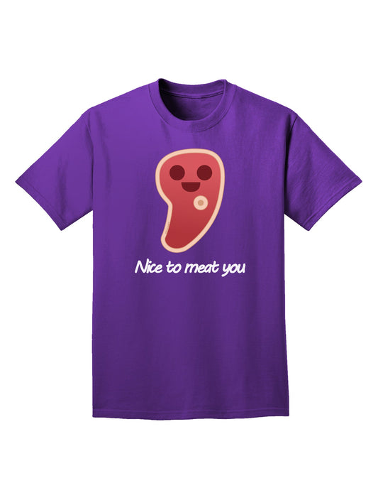 Steak - Nice to Meat You Adult Dark T-Shirt-Mens T-Shirt-TooLoud-Purple-Small-Davson Sales