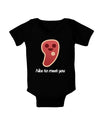 Steak - Nice to Meat You Baby Romper Bodysuit Dark-Baby Romper-TooLoud-Black-06-Months-Davson Sales