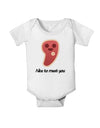 Steak - Nice to Meat You Baby Romper Bodysuit-Baby Romper-TooLoud-White-06-Months-Davson Sales