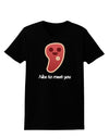 Steak - Nice to Meat You Womens Dark T-Shirt-Womens T-Shirt-TooLoud-Black-X-Small-Davson Sales