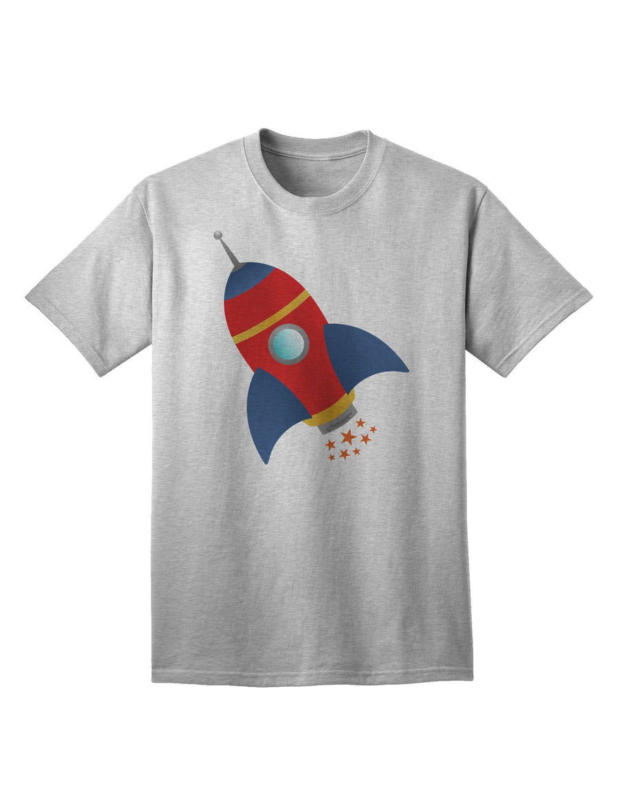 Stellar Space Rocket Ship and Stars Adult T-Shirt by TooLoud-Mens T-shirts-TooLoud-White-Small-Davson Sales