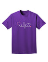 Stethoscope Heartbeat Adult Dark T-Shirt-Mens T-Shirt-TooLoud-Purple-Small-Davson Sales