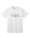 Stethoscope Heartbeat Adult T-Shirt-unisex t-shirt-TooLoud-White-Small-Davson Sales