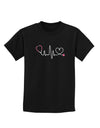 Stethoscope Heartbeat Childrens Dark T-Shirt-Childrens T-Shirt-TooLoud-Black-X-Small-Davson Sales