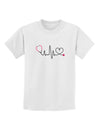 Stethoscope Heartbeat Childrens T-Shirt-Childrens T-Shirt-TooLoud-White-X-Small-Davson Sales