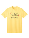 Stethoscope Heartbeat Text Adult T-Shirt-unisex t-shirt-TooLoud-Yellow-Small-Davson Sales