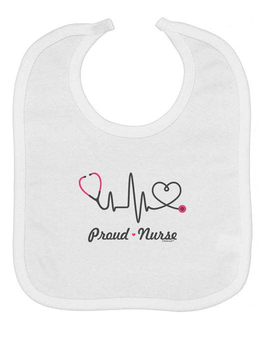 Stethoscope Heartbeat Text Baby Bib
