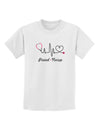 Stethoscope Heartbeat Text Childrens T-Shirt-Childrens T-Shirt-TooLoud-White-X-Small-Davson Sales