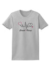 Stethoscope Heartbeat Text Womens T-Shirt-Womens T-Shirt-TooLoud-AshGray-X-Small-Davson Sales