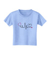 Stethoscope Heartbeat Toddler T-Shirt-Toddler T-Shirt-TooLoud-Aquatic-Blue-2T-Davson Sales