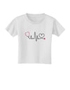 Stethoscope Heartbeat Toddler T-Shirt-Toddler T-Shirt-TooLoud-White-2T-Davson Sales