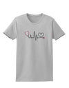 Stethoscope Heartbeat Womens T-Shirt-Womens T-Shirt-TooLoud-AshGray-X-Small-Davson Sales