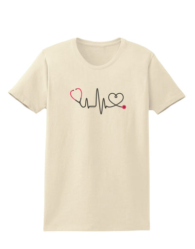 Stethoscope Heartbeat Womens T-Shirt-Womens T-Shirt-TooLoud-Natural-X-Small-Davson Sales