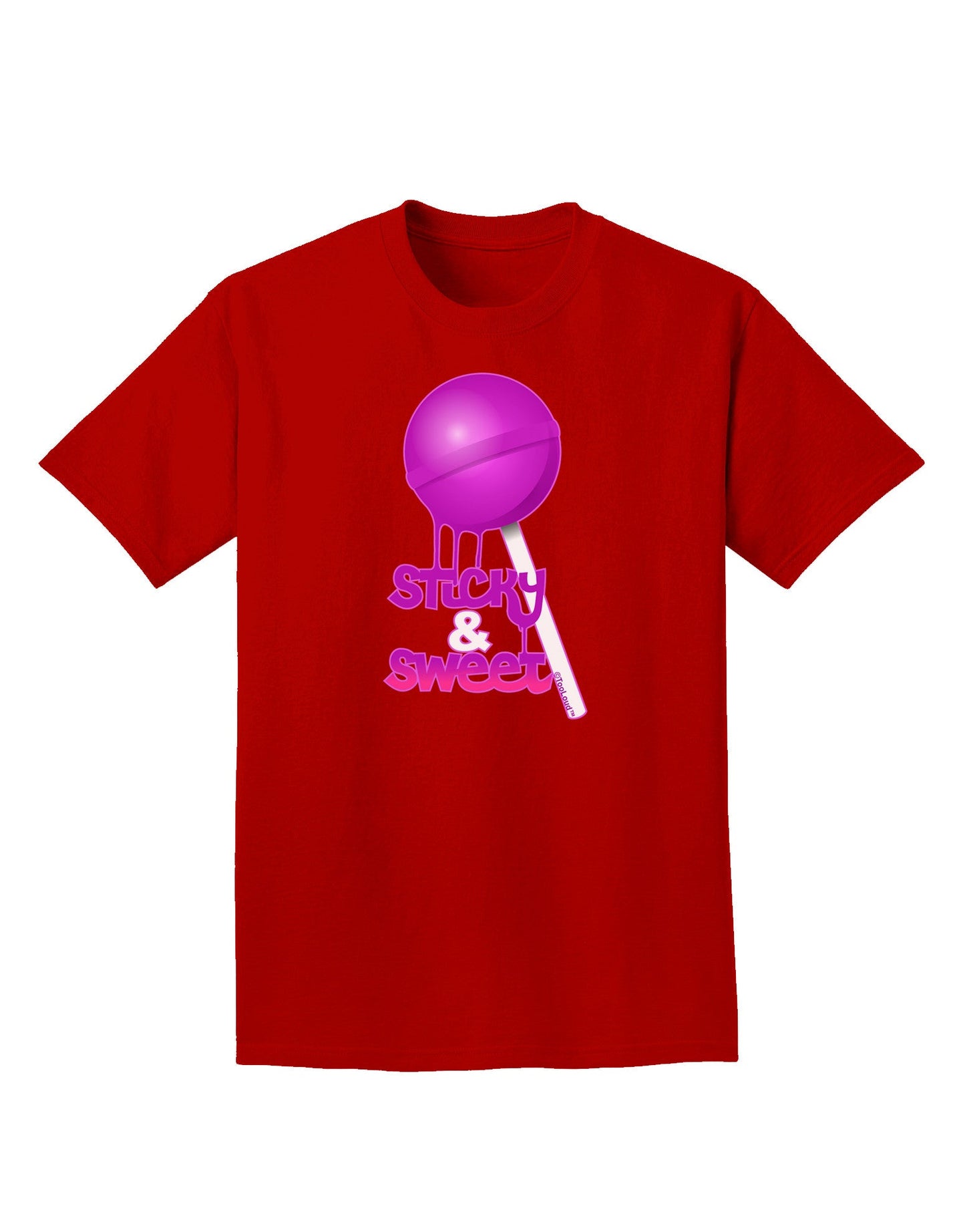 Sticky & Sweet Lollipop Adult Dark T-Shirt-Mens T-Shirt-TooLoud-Red-Small-Davson Sales
