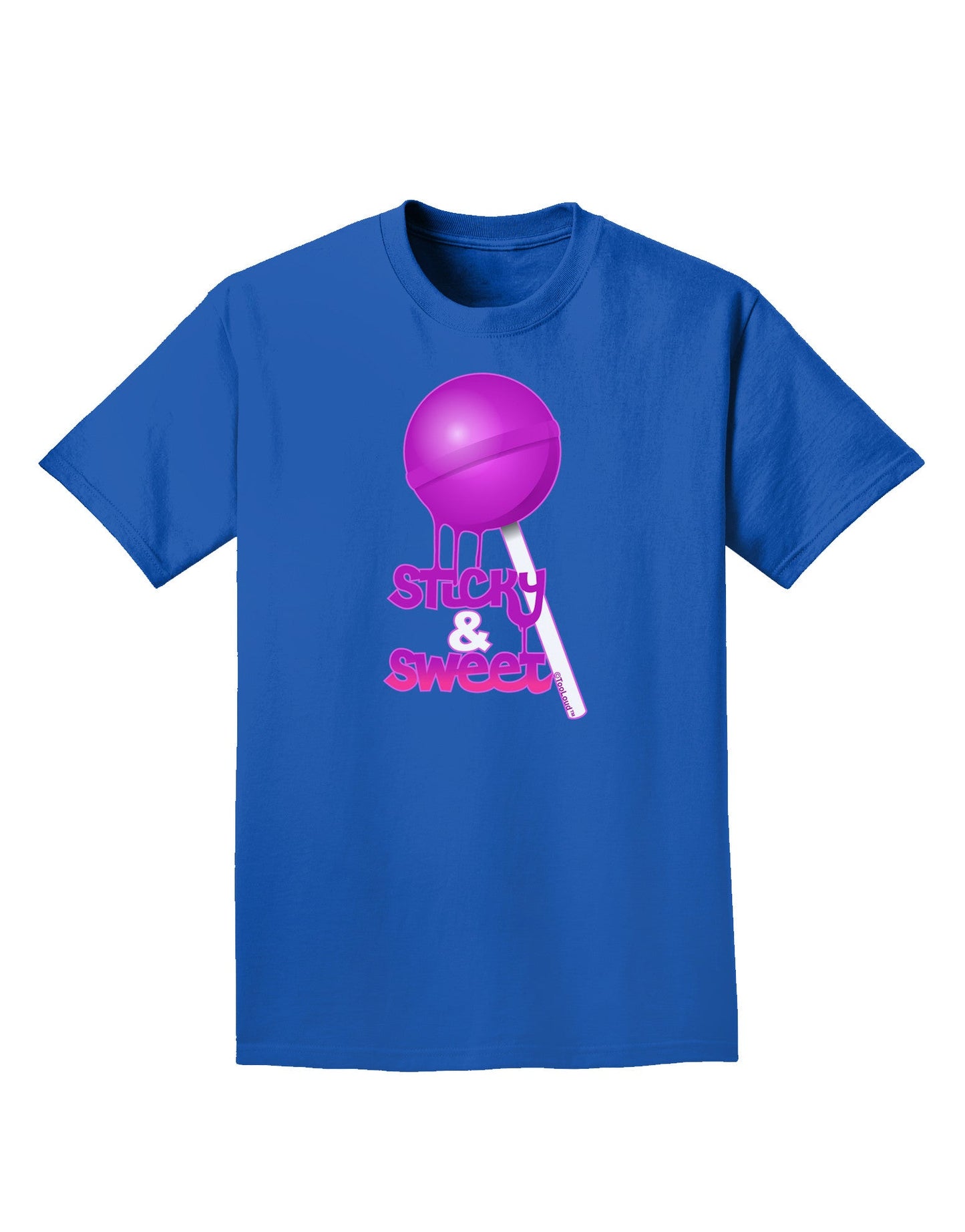 Sticky & Sweet Lollipop Adult Dark T-Shirt-Mens T-Shirt-TooLoud-Royal-Blue-Small-Davson Sales