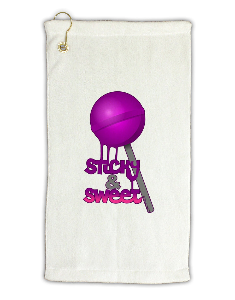 Sticky & Sweet Lollipop Micro Terry Gromet Golf Towel 16 x 25 inch-Golf Towel-TooLoud-White-Davson Sales