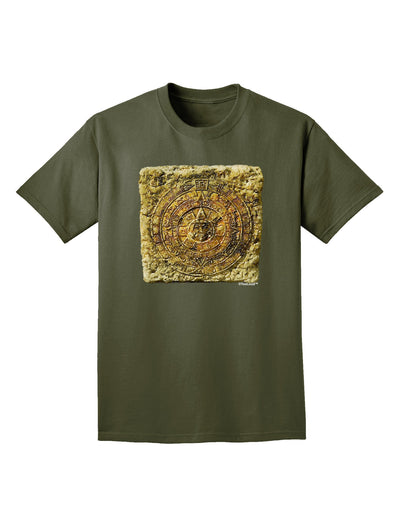 Stone Carving Sepia Adult Dark T-Shirt-Mens T-Shirt-TooLoud-Military-Green-Small-Davson Sales