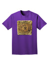 Stone Carving Sepia Adult Dark T-Shirt-Mens T-Shirt-TooLoud-Purple-Small-Davson Sales