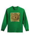 Stone Carving Sepia Adult Long Sleeve Dark T-Shirt-TooLoud-Kelly-Green-Small-Davson Sales