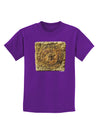 Stone Carving Sepia Childrens Dark T-Shirt-Childrens T-Shirt-TooLoud-Purple-X-Small-Davson Sales